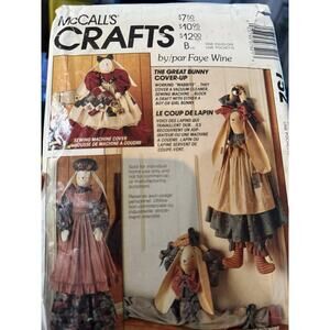 Vintage McCalls 752 Faye Wine Bunny Machine Cover Pattern